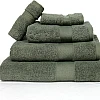 Premium Quality Cotton Bath Towel Set, Pack of 5 Pieces (Different Sizes), Ribbed Design Ultra Soft and Highly Absorbent Towels, Ideal for Hotel, Spa and Everyday Bathroom Use (Petroleum)