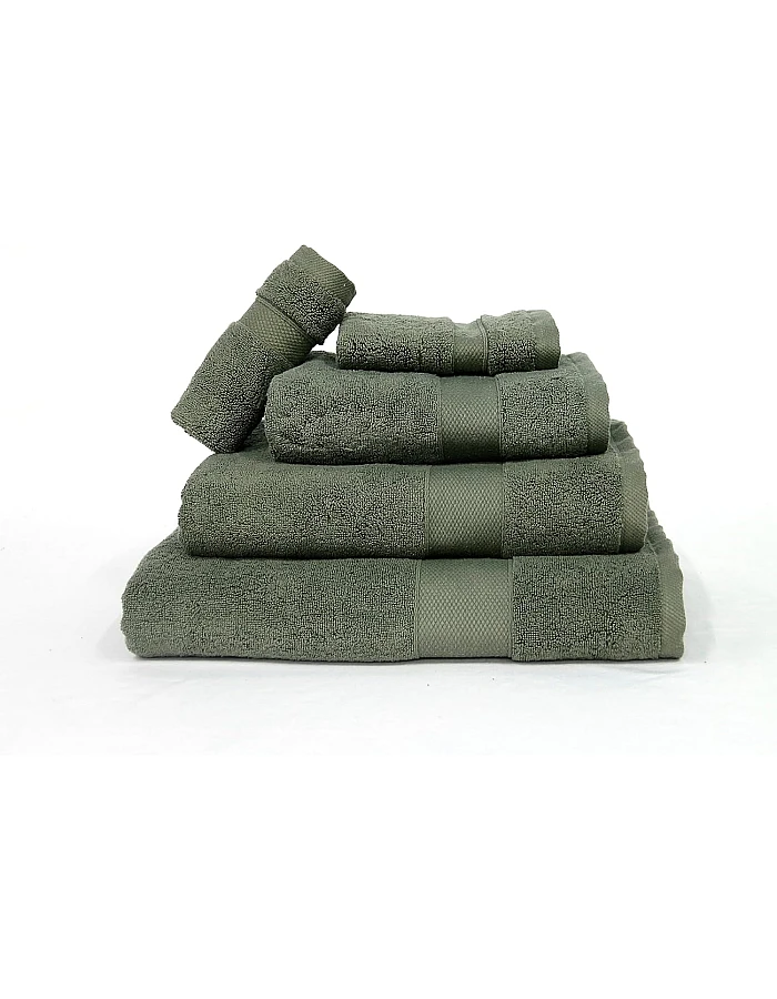 Premium Quality Cotton Bath Towel Set, Pack of 5 Pieces (Different Sizes), Ribbed Design Ultra Soft and Highly Absorbent Towels, Ideal for Hotel, Spa and Everyday Bathroom Use (Petroleum)