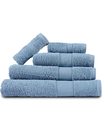 Premium Quality Cotton Bath Towel Set, Pack of 5 Pieces (Different Sizes), Ribbed Design Ultra Soft and Highly Absorbent Towels, Ideal for Hotel, Spa and Everyday Bathroom Use (Petroleum)