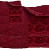Soft Bath Towels Set, Absorbent Fade Resistant 100% Cotton, Highly Absorbent Towels for Bathroom, Gym, Hotel, and Spa (Barn Red, 2 Hand Towels & 2 Bath Towels)