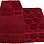 Soft Bath Towels Set, Absorbent Fade Resistant 100% Cotton, Highly Absorbent Towels for Bathroom, Gym, Hotel, and Spa (Barn Red, 2 Hand Towels & 2 Bath Towels)