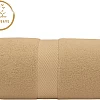 Sol Suave 1 Piece Egyptian Cotton Bath Towel - Ultra Soft & Highly Absorbent, Quick Dry Wash Cloths (Beige, Bath Towel (140 x 70 cm))