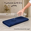 Sol Suave 1 Piece Egyptian Cotton Bath Towel - Ultra Soft & Highly Absorbent, Quick Dry Wash Cloths (Navy Blue, Bath Towel (140 x 70 cm))