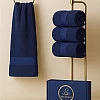 Sol Suave 1 Piece Egyptian Cotton Bath Towel - Ultra Soft & Highly Absorbent, Quick Dry Wash Cloths (Navy Blue, Bath Towel (140 x 70 cm))