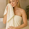 Sol Suave 6 Pieces Bath Towel Set, 100% Cotton, Hotel Quality Towels, 2 Bath Towels 70 * 140 cm, 2 Hand Towels 50 * 100 cm, 2 Washcloths 30 * 30 cm (Off-White)