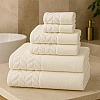 Sol Suave 6 Pieces Bath Towel Set, 100% Cotton, Hotel Quality Towels, 2 Bath Towels 70 * 140 cm, 2 Hand Towels 50 * 100 cm, 2 Washcloths 30 * 30 cm (Mauve)