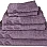 Sol Suave 6 Pieces Bath Towel Set, 100% Cotton, Hotel Quality Towels, 2 Bath Towels 70 * 140 cm, 2 Hand Towels 50 * 100 cm, 2 Washcloths 30 * 30 cm (Mauve)