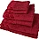 Sol Suave 6 Pieces Bath Towel Set, 100% Cotton, Hotel Quality Towels, 2 Bath Towels 70 * 140 cm, 2 Hand Towels 50 * 100 cm, 2 Washcloths 30 * 30 cm (Barn Red)