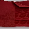 Sol Suave Cotton Hand Towels, 2 Pieces, 100x50 cm, Ultra Soft, Elegant Jacquard Leaf Pattern, High Water Absorption (Barn Red, 2 Hand Towels 100x50 cm)