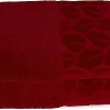 Sol Suave Cotton Hand Towels, 2 Pieces, 100x50 cm, Ultra Soft, Elegant Jacquard Leaf Pattern, High Water Absorption (Barn Red, 2 Hand Towels 100x50 cm)