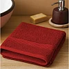 White Classic Cotton Towel, 100% Cotton, 1 Piece Face Towel (Red, Face Towel (30x30 cm))