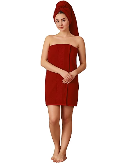 White Classic Cotton Towel, 100% Cotton, 1 Piece Face Towel (Red, Face Towel (30x30 cm))