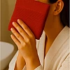 White Classic Cotton Towel, 100% Cotton, 1 Piece Face Towel (Red, Face Towel (30x30 cm))