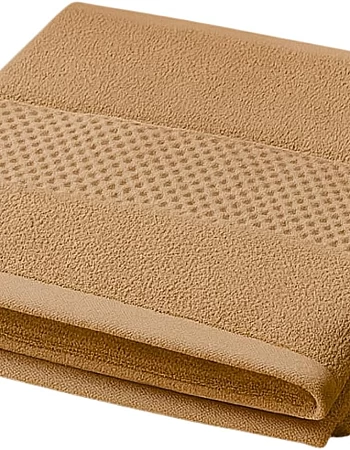 White Classic Cotton Towel, 100% Cotton, 1 Piece Hand Towel (Beige, Face Towel (30x30 cm))