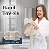 White Classic Luxury Bath Towel Set of 8 Pieces - 100% Turkish Cotton Highly Absorbent Towels for Bathroom, 2 Luxury Bath Towels 700GSM, 2 Hand Towels, 4 Washcloths, Wine Red