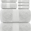 White Classic Luxury Bath Towel Set of 8 Pieces - 100% Turkish Cotton Highly Absorbent Towels for Bathroom, 2 Luxury Bath Towels 700GSM, 2 Hand Towels, 4 Washcloths, Wine Red