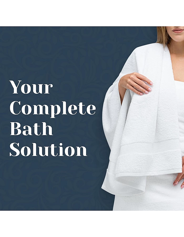 White Classic Luxury Bath Towel Set of 8 Pieces - 100% Turkish Cotton Highly Absorbent Towels for Bathroom, 2 Luxury Bath Towels 700GSM, 2 Hand Towels, 4 Washcloths, Wine Red