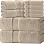 White Classic Luxury Bath Towel Set of 8 Pieces - 100% Turkish Cotton Highly Absorbent Towels for Bathroom, 2 Luxury Bath Towels 700GSM, 2 Hand Towels, 4 Washcloths, Taupe