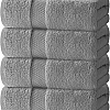 White Classic Luxury Cotton Bath Towels Large - | Highly Absorbent Hotel spa Collection Bathroom Towel | 27x54 Inch | Set of 4 (Beige, 4)