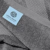 White Classic Luxury Hand Towels | Cotton Hotel spa Bathroom Towel | 16x30 | 6 Pack | Grey