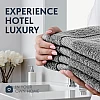White Classic Luxury Hand Towels 6 Pc Set - Premium Cotton Hotel Style Bathroom Towels 16x30, Highly Absorbent 650 GSM Towels for Bathroom, Gym, Shower, Spa, Dormitory, Kitchen 6 Pack, Dolphin Gray