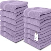 White Classic Luxury Washcloths for Bathroom-Hotel-Spa-Kitchen-Set - Circlet Egyptian Cotton - Highly Absorbent Hotel Quality Face Towels - Bulk Set of 12-13x13 Inch (Wine Red)
