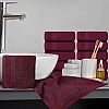 White Classic Luxury Washcloths for Bathroom-Hotel-Spa-Kitchen-Set - Circlet Egyptian Cotton - Highly Absorbent Hotel Quality Face Towels - Bulk Set of 12-13x13 Inch (Wine Red)