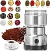 Automatic Spice and Nut Grinder, Stainless Steel Electric Coffee Bean Grinder