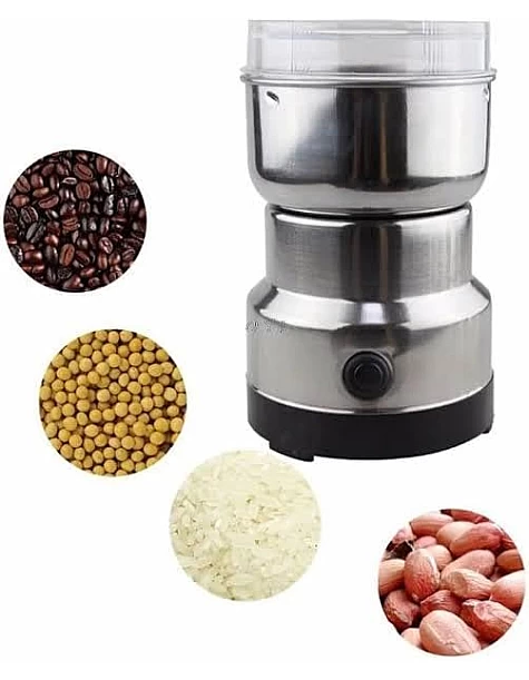 Automatic Spice and Nut Grinder, Stainless Steel Electric Coffee Bean Grinder