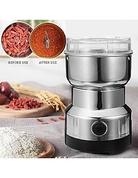 Automatic Spice and Nut Grinder, Stainless Steel Electric Coffee Bean Grinder