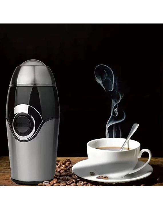 Coffee Grinder 200W with Pure Copper Motor, Stainless Steel Bowl & Blades, and Safety Lid System, KA3001