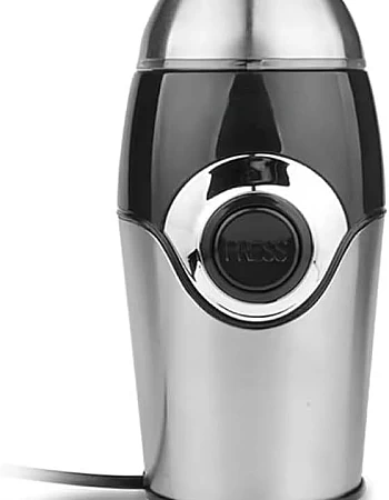 Coffee Grinder 200W with Pure Copper Motor, Stainless Steel Bowl & Blades, and Safety Lid System, KA3001