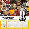 Electric Coffee and Spice Grinder, Stainless Steel One-Touch Multi-Purpose Grinder for Coffee Beans, Spices, Herbs, Nuts and Grains with Transparent Safety Lid
