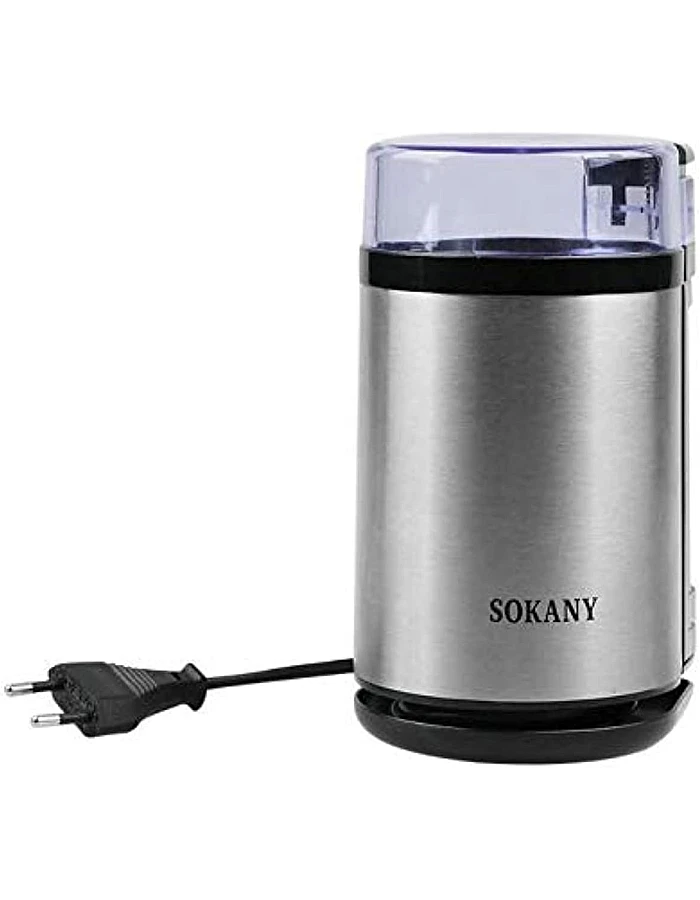 Sokany Grinder Mill For Coffee, Spices & Seeds - 180 W/Chrome (Sm-3001S)