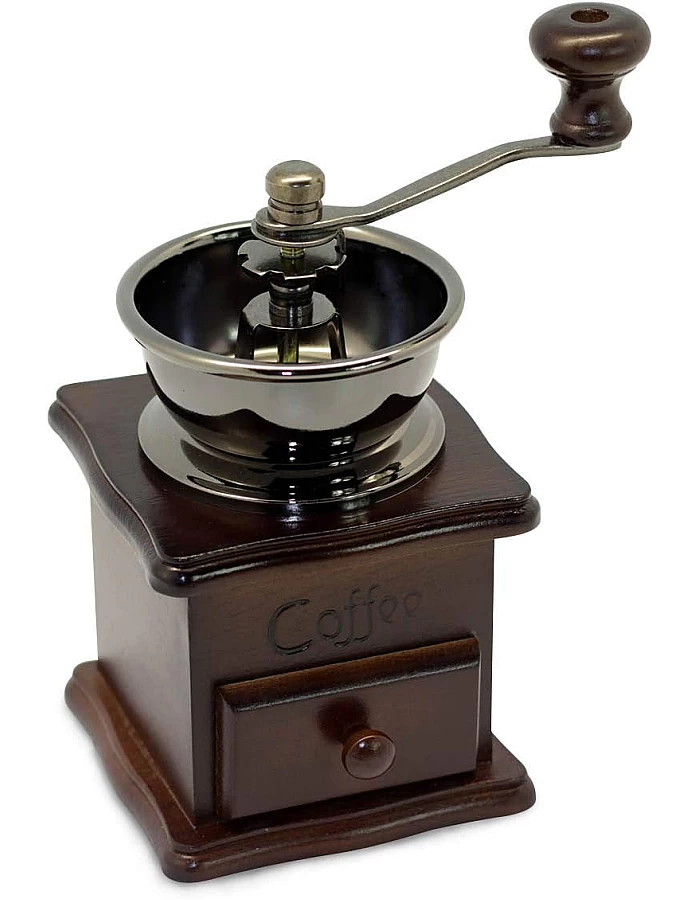 4BIG.fun Coffee Grinder Retro Manual Coffee Bean Grinder Mill Machine Coffee Wood Hand Coffee Grinder Coffee
