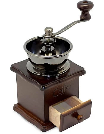 4BIG.fun Coffee Grinder Retro Manual Coffee Bean Grinder Mill Machine Coffee Wood Hand Coffee Grinder Coffee