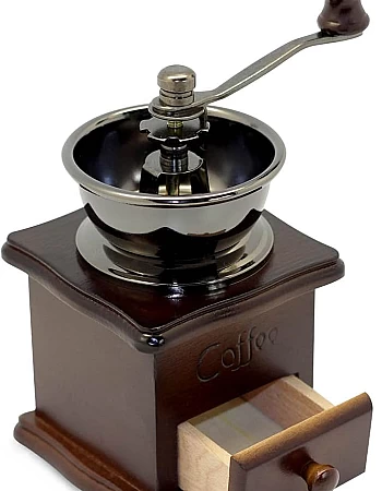 4BIG.fun Coffee Grinder Retro Manual Coffee Bean Grinder Mill Machine Coffee Wood Hand Coffee Grinder Coffee