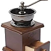 Classical Wooden Manual Coffee Grinder Stainless Steel Retro Coffee Spice Mini Burr Mill With High-quality Ceramic Millstone