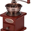 Houkiper Vintage Manual Coffee Grinder, Wooden Coffee Bean Spice Hand Grinder, Ceramic Mill (Brown)