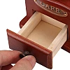 Houkiper Vintage Manual Coffee Grinder, Wooden Coffee Bean Spice Hand Grinder, Ceramic Mill (Brown)