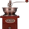 Houkiper Vintage Manual Coffee Grinder, Wooden Coffee Bean Spice Hand Grinder, Ceramic Mill (Brown)