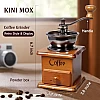 KINI MOX Manual Coffee Grinder Vintage Wooden Coffee Bean Grinder for Decoration Display Antique Coffee Mill for Making Mesh Coffee Classic French Press for Decoration