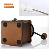 Liseng Manual Coffee Grinder Wooden Vintage Coffee Beans Spice Grinder Portable Hand Crank Coffeemaker Hand Grinder Machine, Office, Travel