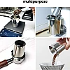NEOUZA Espresso Dosing Cup Coffee Powder Feeder Part for Coffee Machine Grinder (58mm Black Spray)