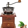Natudeco Manual coffee grinder, manual coffee grinder in vintage style. Classic coffee grinder. for French drip coffee printing