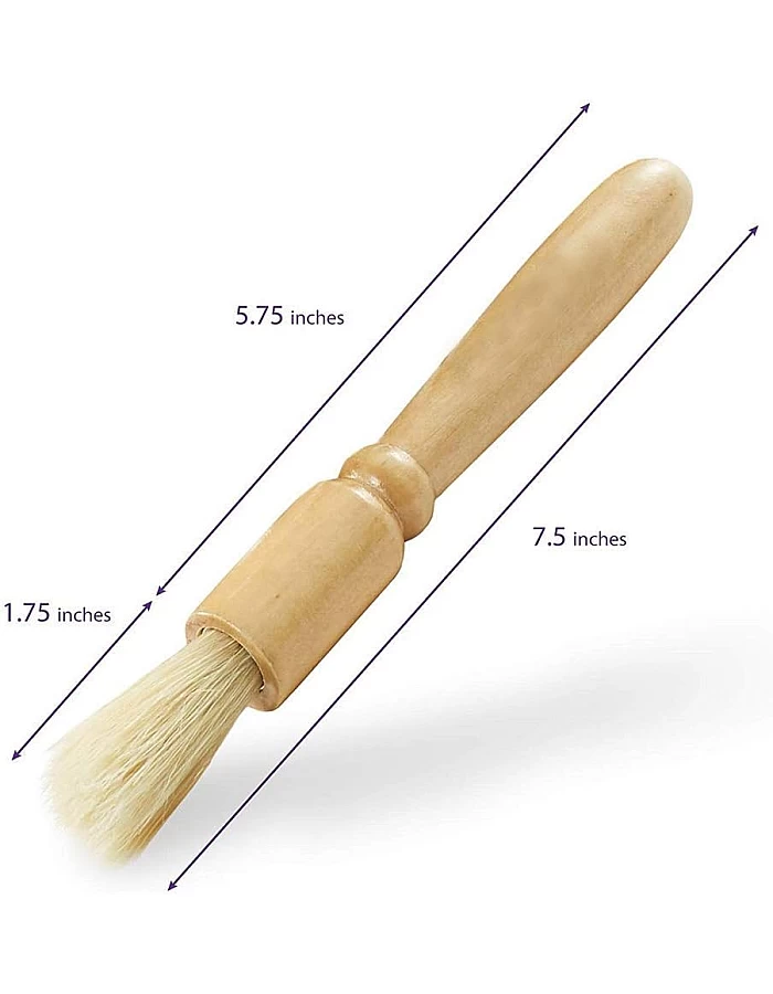 Santo Coffee Grinder Cleaning Brush, Espresso Maker/Machine Cleaner Tool, Wood Handle & Natural Bristles Wood Dusting Espresso Brush Accessories