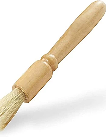 Santo Coffee Grinder Cleaning Brush, Espresso Maker/Machine Cleaner Tool, Wood Handle & Natural Bristles Wood Dusting Espresso Brush Accessories