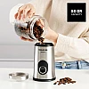 Taurus Aromatic 150W Electric Coffee Grinder, 50g Bean Tank, Start Button, Stainless Steel Blades and Tank, Cable Storage, Fine Grinding, Grey