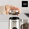 Taurus Aromatic 150W Electric Coffee Grinder, 50g Bean Tank, Start Button, Stainless Steel Blades and Tank, Cable Storage, Fine Grinding, Grey