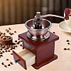 jyibinee 17ml Coffee Grinder Durable Easy to Operate Classical Manual Hand-crank Wooden Bean Machine for Home Coffee Bean Mill